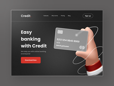 Credit website adobe bank banking banking web branding credit web design figma illustration logo ui uidesign uiux uix ux design web website