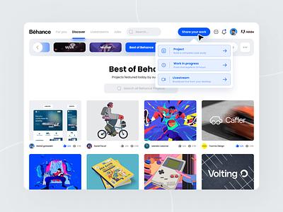 Behance Discover redesign