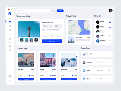 Travel Dashboard adobe dark dashboard design figma light travel travel dashboard ui uidesign uiux uix