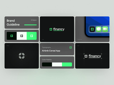 Financy - Brand Guideline adobe after effects brandbook brandguideline branding design figma logo logo motion motion ui uidesign uiux uix ux