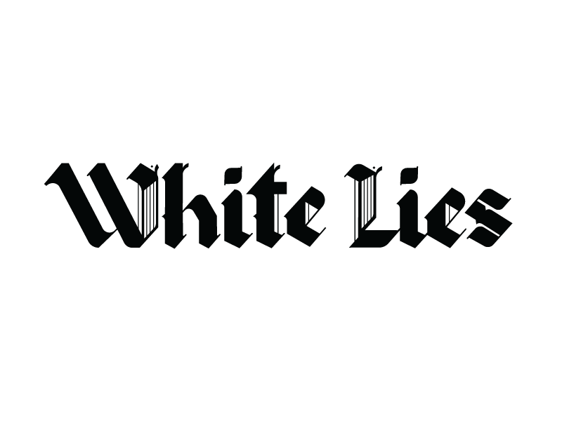 White Lies Wordmark by Allyson Miller on Dribbble