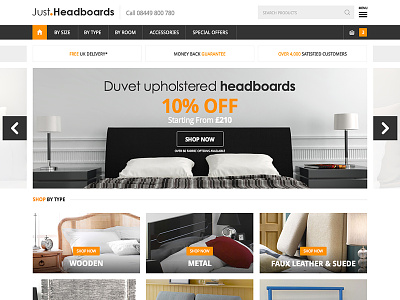 Justheadboards 2014 clean ecommerce orange responsive webdesign white