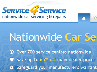 Car Servicing & Repairs Live blue clean white yellow