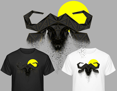 Dribbble animal art brand design branding buffalo clothes clothing design illustration lowpoly