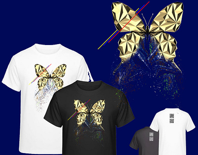 Dribbble animal animal art animals black and white branding butterfly clothes clothing clothing design design gold low poly lowpoly