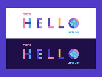 2020 Earth Day 2020 branding color design earth day fashion happy hello logo
