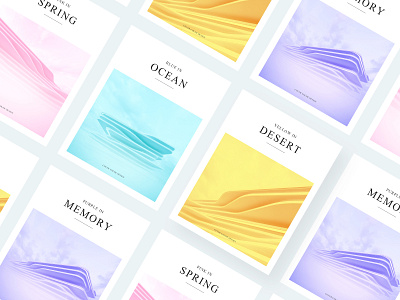 Cover Color blue branding build color cover desert design fashion flow line memory ocean pink purple spring yellow