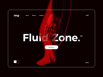 Web Concept Design black branding color cool design fashion flow fluid people red ui ux web