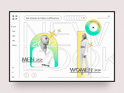 Shop Website branding clean color design e commerce design fashion landing page line men minimalist online store product design shop typeface ui ux web website white women