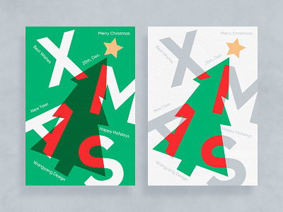 Xmas - Poster Design branding christmas christmas tree clean cute design fashion graphical greeting card happy holidays illustration new year poster symbol typeface xmas