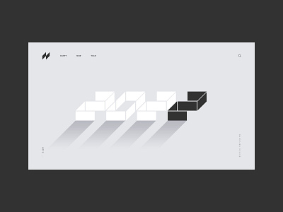 2022 2022 black branding design geometry graphic design happy new year illustration logo logotype mark perspective projection symbol typography ui ux web white