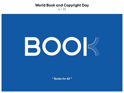 World Book and Copyright Day book clever copyright design knowledge learn logo mask reading simple study typeface world