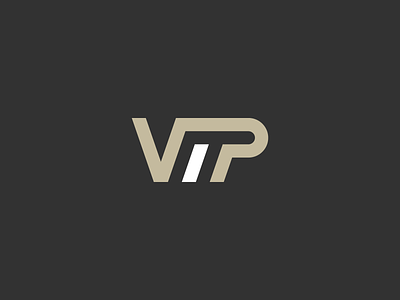 VIP branding clever design figure graphical honorable logo mark originality simple typeface vip