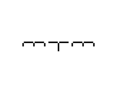 MTM branding design disconnect fashion interlock letter line logo m mark simple special t typeface
