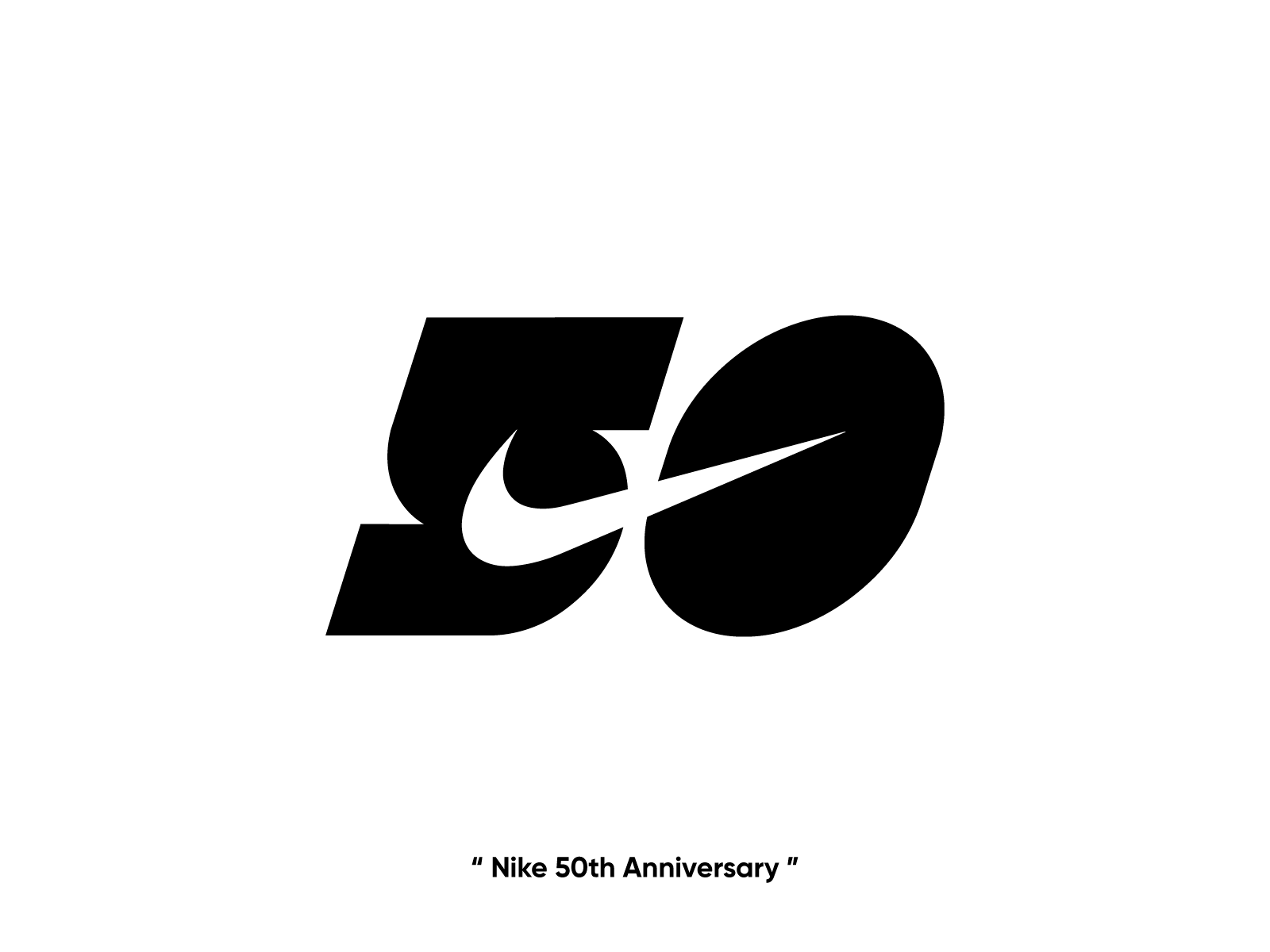 Nike 50th Anniversary 2022 50 50th anniversary branding design fashion graphical logo mark nike number seen it all simple simplicity