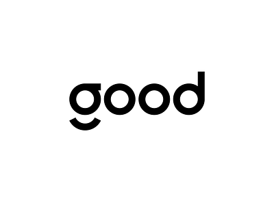 good branding design fashion good graphical logo mark minimalists o simple smile typeface