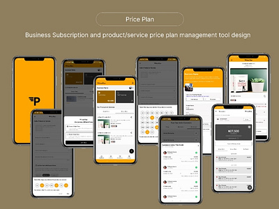 PricePlan app design graphic design ui ux