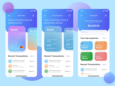 Transfr Banking App app app design bank app banking banking app glassmorphism ui ui design uiux design ux