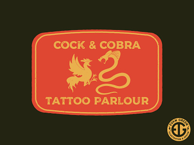 Cock & Cobra badge badge design badge logo badges cobra logo logo design