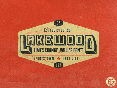 City of Lakewood Badges badge badge design badge logo logo logo design retro design typography typography design vintage design