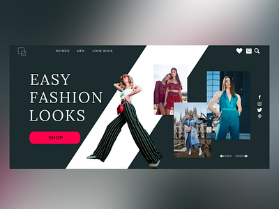 Fashion store hero section by jermain kerr on Dribbble