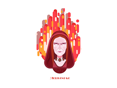 The Red Woman blade character game got6 head heads illustration melisandre of thrones