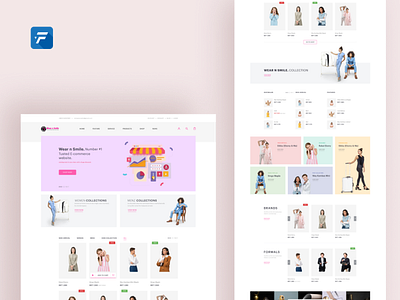 Ecommerce website clothes design ecommerce intreface layout onlineshop responsive typography webdesign website