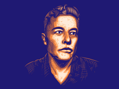 Elon Musk design elon musk illustration illustrator logo space x technology tesla the creative pain vector