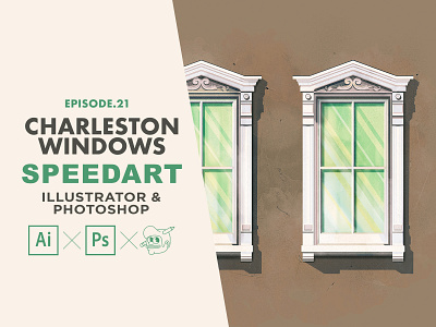 Charleston Window 2 Speedart [Adobe Illustrator & Photoshop] art charleston illustration illustrator photoshop speedart the creative pain tutorial vector windows