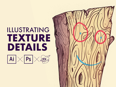 Illustrator & Photoshop Tutorial - Adding texture and details to