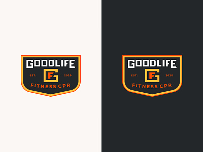 Goodlife Fitness Badges badge branding design fitness gf gym health icons illustration illustrator logo logodesign typography vector workout