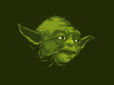 Yoda adobe fanart force illustrator maythe4thbewithyou portrait starwars vector wacom yoda