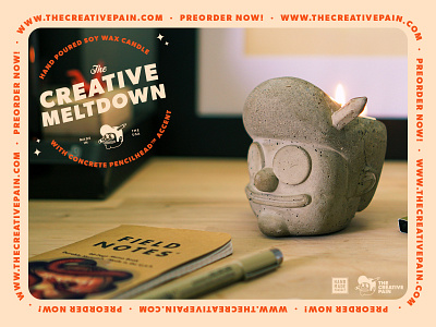 The Creative Meltdown candles design illustration kickstarter plants suculents the creative pain