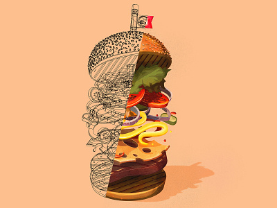 Creative Hunger (Adobe Live Illustration)