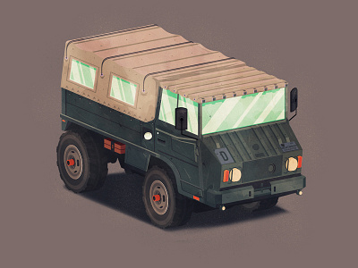 lil Army Truck branding flat illustration illustrator the creative pain typography vector