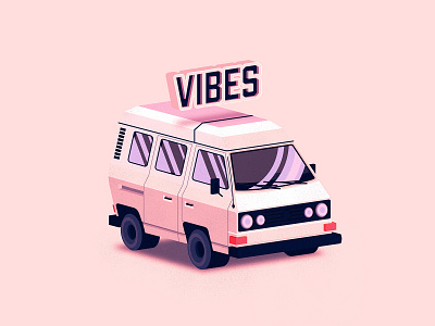 Van Vibes branding illustration illustrator t3 the creative pain vans vector volkswagen