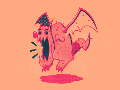 Day 24: Winged halloween illustration illustrator the creative pain vector