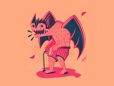 Day 26: Batsquatch batman batsquatch batsquatch branding illustration illustrator old man the creative pain vector