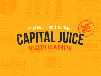 Capital Juice branding branding juice capital design icons illustration illustrator the creative pain type vector