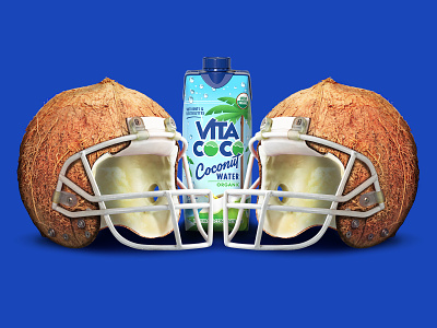 Coconut helmet branding coconut football helmets illustration illustrator nfl super bowl vector vita coco
