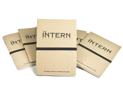 The Intern Experience booklet branding design illustrator poster print vector