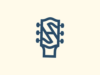 SH Guitar logo branding guitar icons illustration illustrator logo music sh the creative pain vector