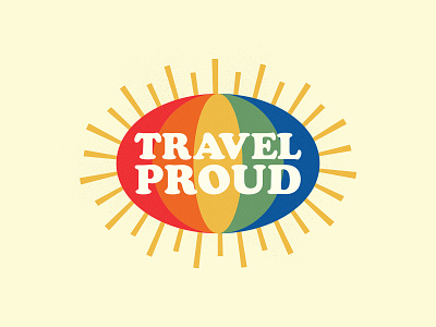 Travel Proud branding icons illustration illustrator pride pride month the creative pain vector