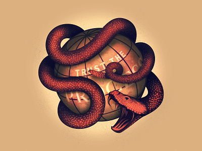 Trust the Process NFT branding design process icons illustration illustrator logo nft snakes the creative pain vector