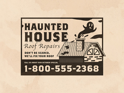 Day 13: Roof branding haunted house icons illustration illustrator inktober roof spooky the creative pain vector