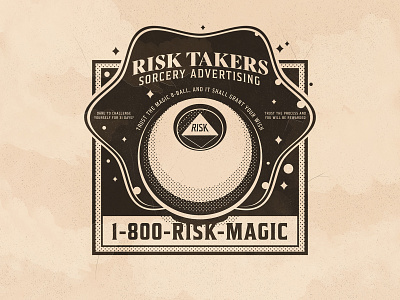 Day 31: Risk illustration illustrator inktober magic 8 ball risk the creative pain vector