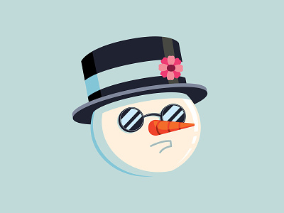 Mr. Ice Cold christmas frosty holiday illustration illustrator snowman the creative pain vector