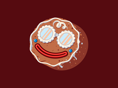 Gingy christmas gingerbread holiday illustration illustrator the creative pain vector