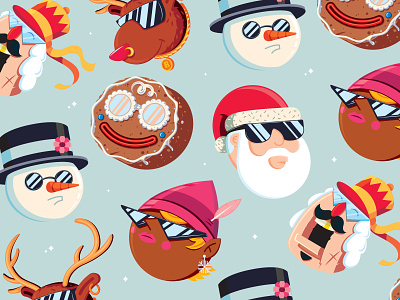 Jingle Ballers christmas elf frosty holiday illustration illustrator nutcracker santa snowman the creative pain vector
