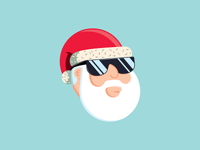 Cool Clause christmas holiday illustration illustrator santa the creative pain vector